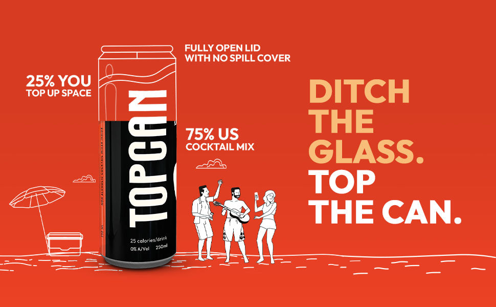 TopCan Sex On the Beach Mixer - YOUR CAN IS YOUR GLASS - 4 CAN PACK