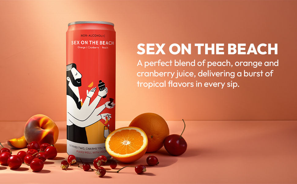 TopCan Sex On the Beach Mixer - YOUR CAN IS YOUR GLASS - 4 CAN PACK