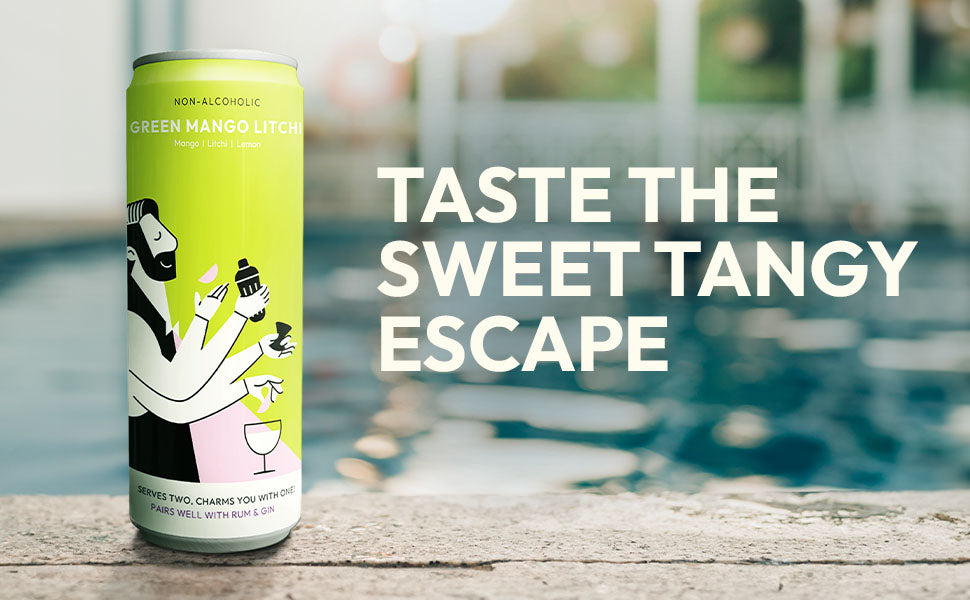TopCan Green Mango Lichi Mixer - Turn your can into a glass.