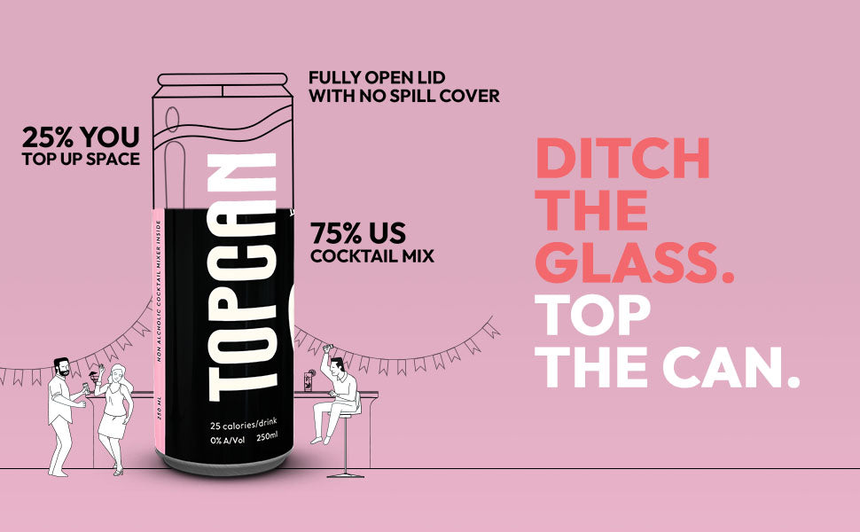 TopCan Cosmopolitan Mixer - Turn your can into a Glass